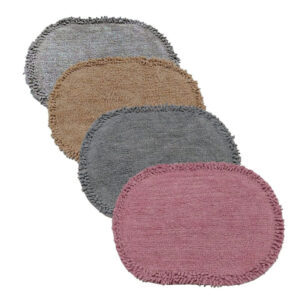 Tapete 40x60cm oval algodao ref ck6468 Clink