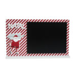 Placa 26x16cm decorativa natal c/ quadro escrver nta01069 Fartex