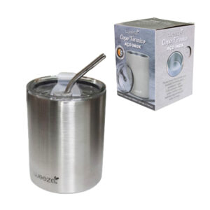 Copo termico 400ml inox c/ tampa ref cb3995 C3B Comercio