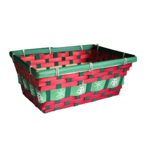 Cesta 28x20x12cm ret decorativa natal bambu ntw30034 Fartex