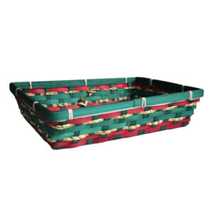 Cesta 36x26x08cm ret decorativa bambu natal ntw30035 Fartex