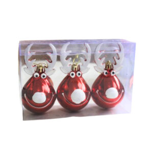 Enfeite decorativo kit c/ 03 renas natal ref nta17154 Fartex