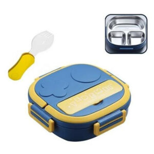 Marmita inox c/ 03 divisorias infantil 17x17cm top1318 DL Festas