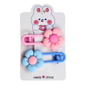 Kit c/ 02 tic tac cabelo infantil flor ref 4129 Lucio Armarinhos