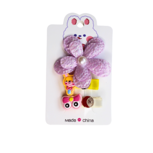 Kit c/ 03 tic tac cabelo infantil flor 4133 Lucio Armarinhos