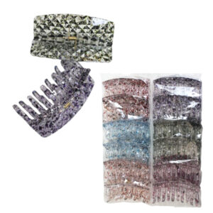 Pacote c/ 12 piranha acrilica color cabelo 9147 Lucio Armarinhos