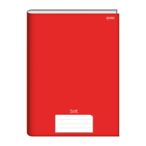 Caderno 96 folhas brochura 20x27,5cm vermelho ref 63 Jandaia