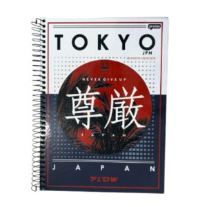 Caderno 10 mat 160 folhas espiral capa dura flow 68752 Jandaia