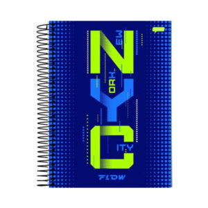 Caderno 12 mat 192 folhas espiral capa dura flow 68753 Jandaia