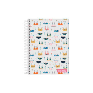 Caderno 80 folhas espiral 14x20cm capa dura stella 68789 Jandaia
