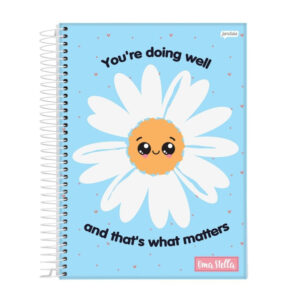 Caderno 12 mat 192 folhas espiral capa dura stella 68792 Jandaia