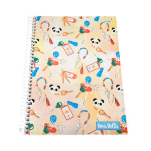 Caderno 80 folhas espiral 20x27,5cm capa dura stella 8794 Jandaia