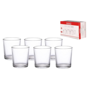 Jogo c/ 06 copos 360ml vidro tmax ref cplg082 Etilux