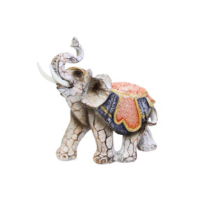 Enfeite decorativo resina elfante 14x14cm p300 Martins Decoração
