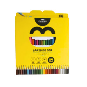 Caixa c/ 24 lapis de cor sextavado big ref elrs24c Master
