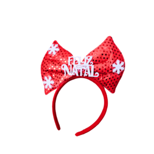 Tiara c/ laço natalino ref ly512 Multiart