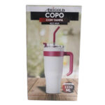 Copo termico 1200 ml c/ canudo e tampa ref 6210 Amigold