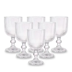 Jogo c/ 06 tacas 340ml vinho vidro versalhes ref v105901 Lehavi