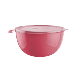 Pote 4,0 lts redondo organizador coral c/ tampa ref 1090 Pratic