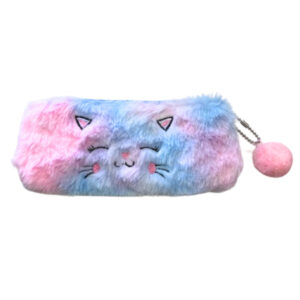 Estojo escolar 20x09cm peluciado gatinha 80216 Dcarte Import