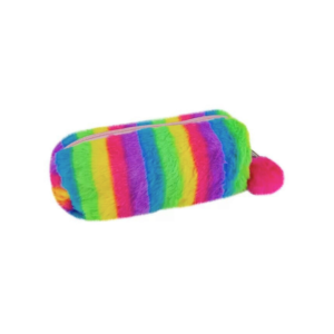 Estojo escolar 20x08cm color peluciado 80220 Dcarte Import