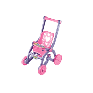 Carrinho de boneca florzinha rosa/lilas ref cdb050/10 Brinquemix