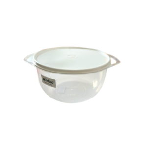 Bacia 2,2 lts redonda plastico transparente c/ tampa 3355 Tritec