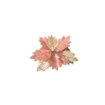 Enfeite decorativo de natal galho 34cm folha flh65 Multiart
