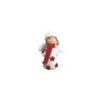 Enfeite decorativo de natal anjo 15cm feltro ref nat0201 Multiart