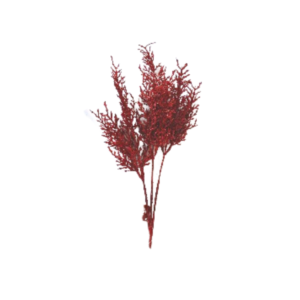 Enfeite decorativo de natal galho 42cm vermelho flb0118V Multiart