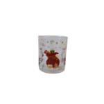 Caneca 330 ml vidro decorativa de natal ref cnx0003 Multiart