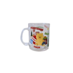 Caneca 330 ml vidro decorativa de natal ref cnx0004 Multiart