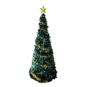 Arvore de natal mini 50 cm verde/dourado ref nat0244 Multiart
