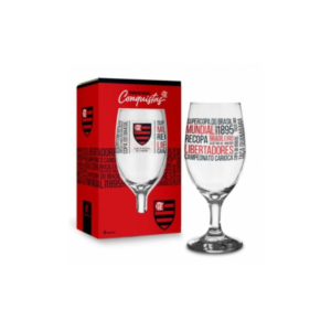 Taca 330 ml cerveja clubes flamengo titulos 12075 JTX Comercio