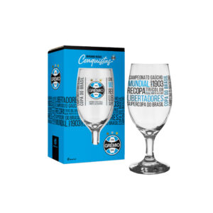 Taca 330 ml cerveja clubes gremio titulos ref 12076 JTX Comercio