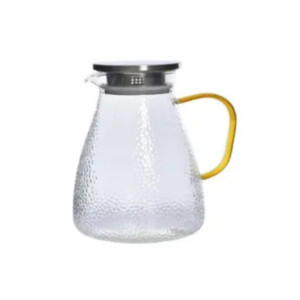 Jarra 1,8 lts vidro c/ tampa bambu peonia ref f0491 Flashgoods