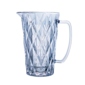 Jarra 1,0 lt vidro diamante azul sem tampa ref 88053 KeHome