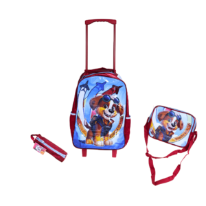 Kit mochila rodinha + estojo + lancheira menino bpd22125 Wincy
