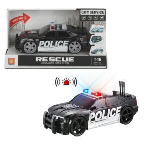 Brinquedo carro policia friccao c/ som e luz hl1380 HL Import
