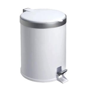 Lixeiro 12 lts c/ pedal plastico branco ref 3541 Viel Industria