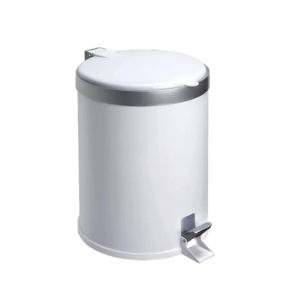Lixeiro 05 lts c/ pedal plastico branca ref 3552 Viel Industria