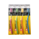 Pacote c/ 12 escova dental adulto swsscare macia 5403 BEG Import