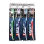 Pacote c/ 12 escova dental adulto swsscare media 5423 BEG Import