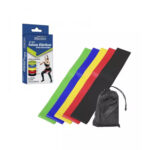 Kit c/ 05 faixas coloridas elasticas para exercicios fit24 Etilux