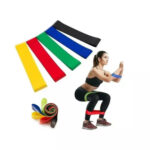 Kit c/ 05 faixas coloridas elasticas para exercicios fit24 Etilux