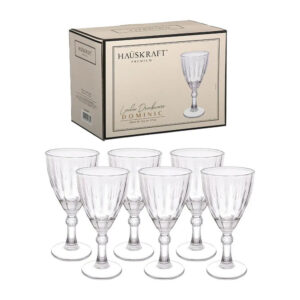 Jogo c/ 06 tacas 275ml vidro dominic ref tcvn014/tr Etilux