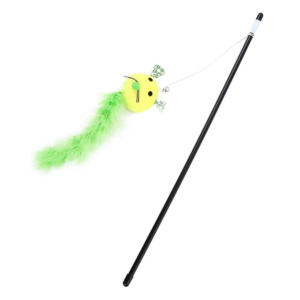 Brinquedo interativo varinha 50cm c/ ratinho p/gatos 126 Etilux