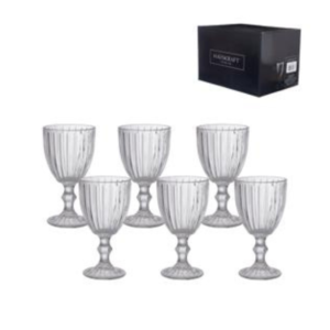 Jogo c/ 06 tacas 320ml vinho vidro meli tcvn069 Etilux