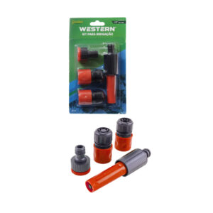 Kit irrigacao c/ 04 pcs para mangueira jardim ref jd-24 Etilux