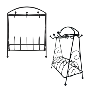 Suporte 20,5x24,5cm p/ 06 xicaras aramado ref escl005 Etilux